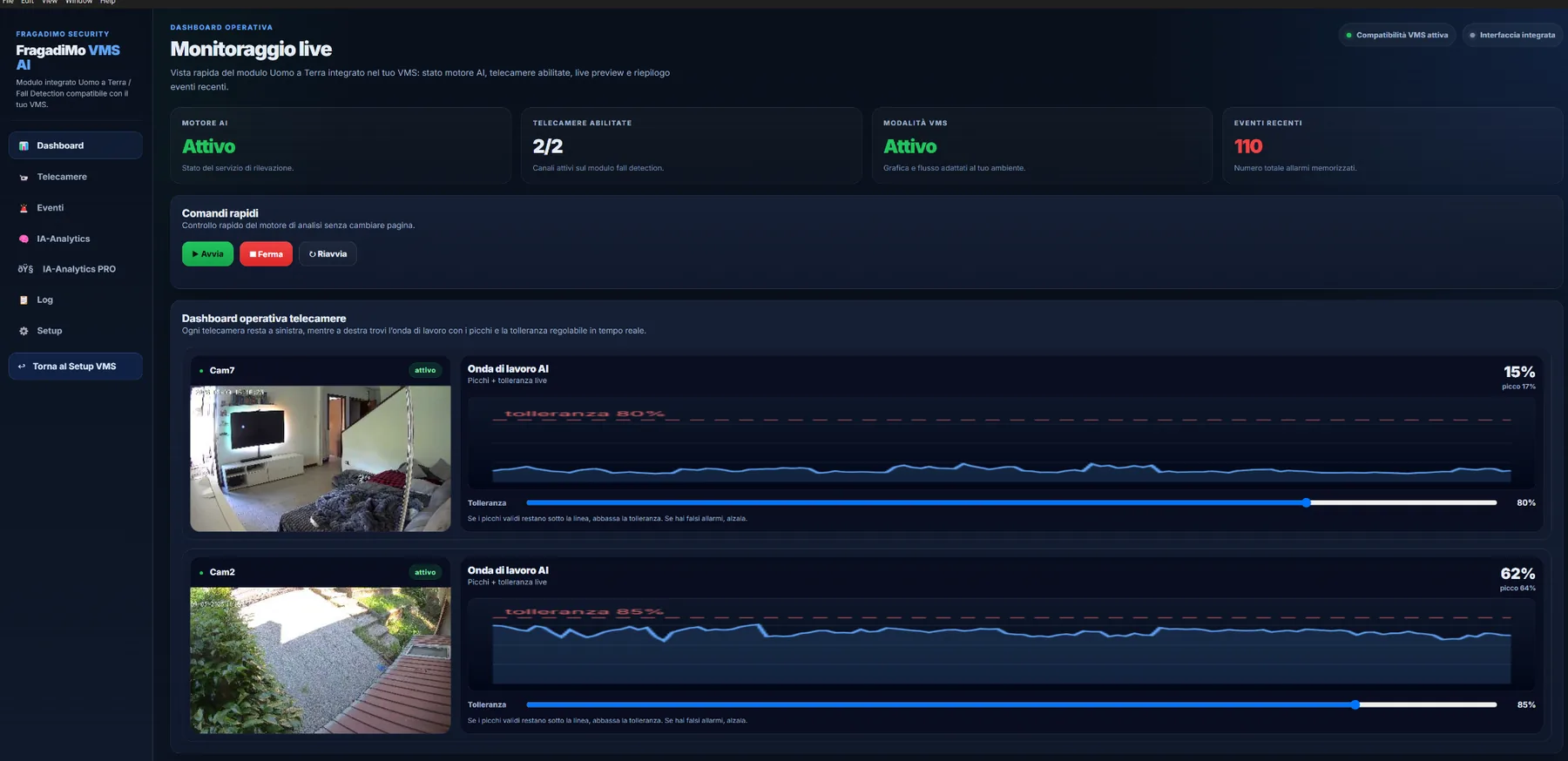 FallGuard dashboard