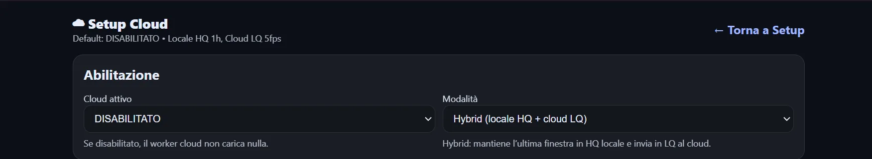 Setup Cloud
